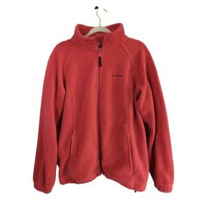 Columbia Jacket Womens 1X Pink Fleece Outdoors Hiking